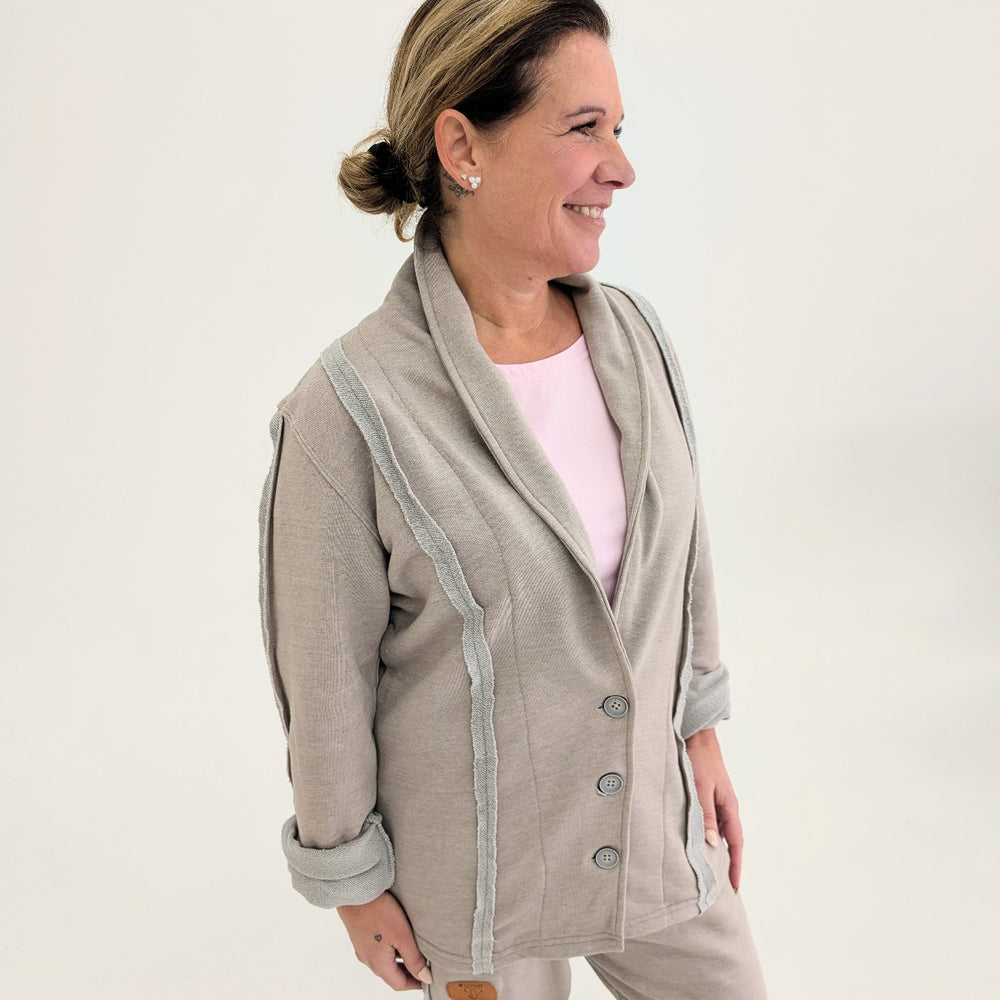 
                  
                    parfait pour la tenue de ville femme de bureau ou carrière ou maison vetement set en kit coton ouaté blazer veston femme et pantalon semi ajusté grandeur small à 3xl
                  
                