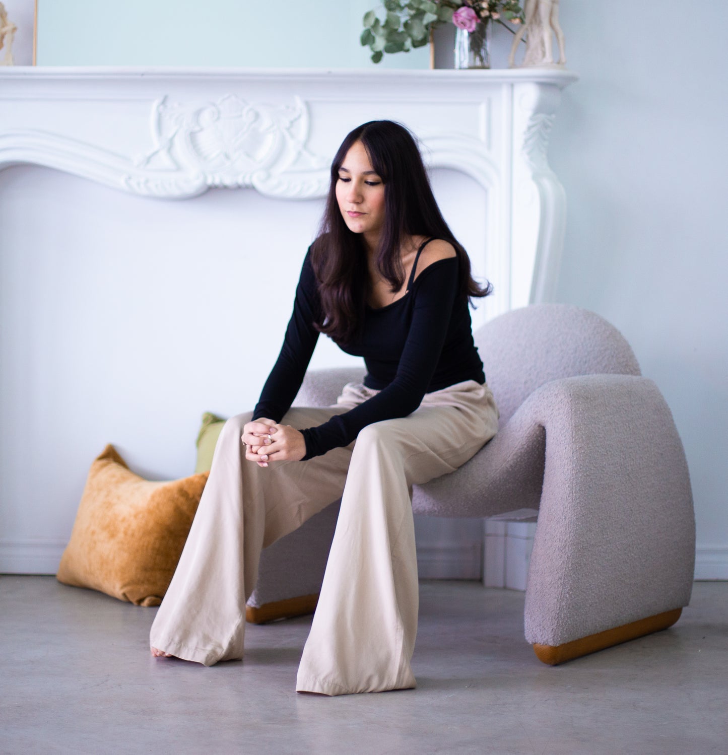 
                  
                    TENCEL Pantalon Large
                  
                