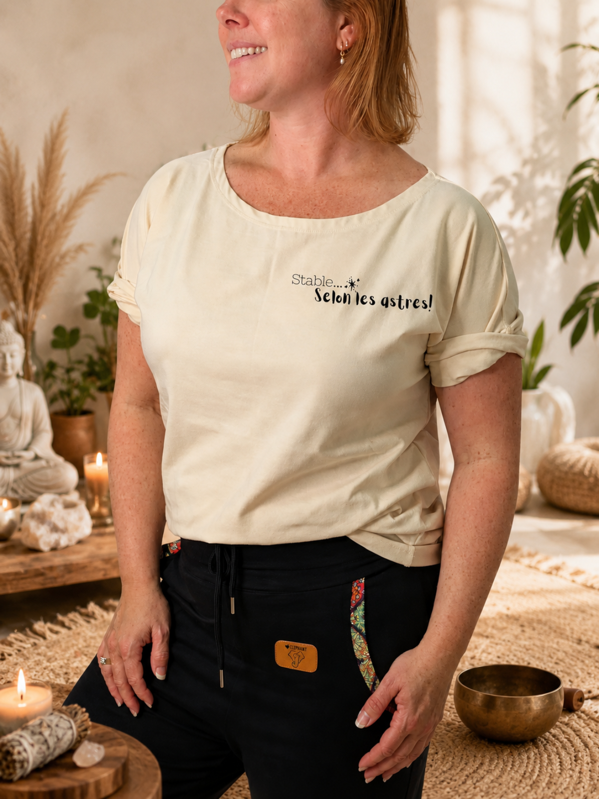 collection coeur elephant tshirt bambou spandex pour femmes ultra confortable et extensible design quebecois collection humour spirituel